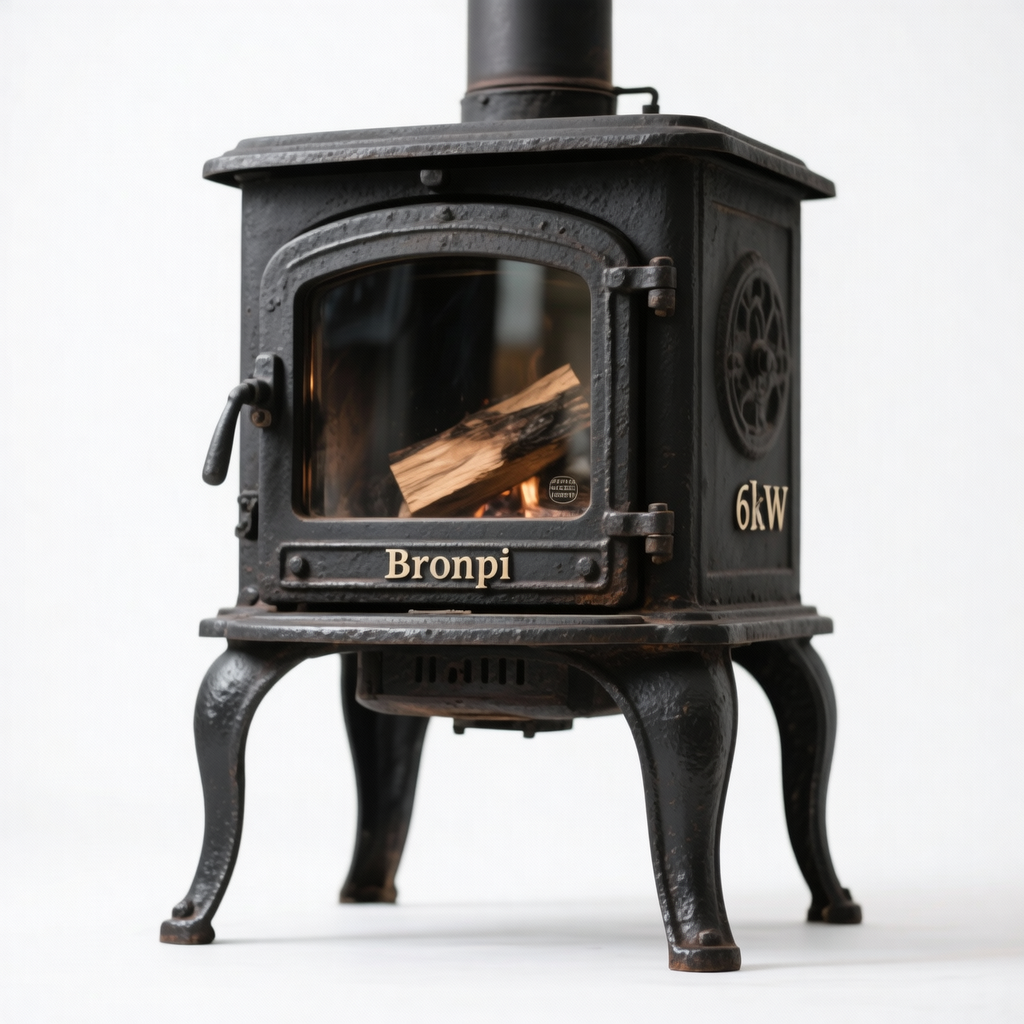 Estufa de Leña Bronpi 6 kW - Hierro Fundido