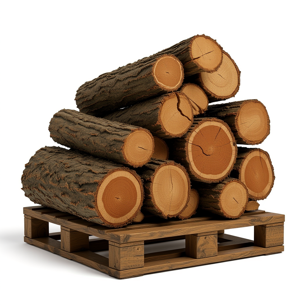 Leña de Roble Seca 50cm - 2 Metros Cúbicos