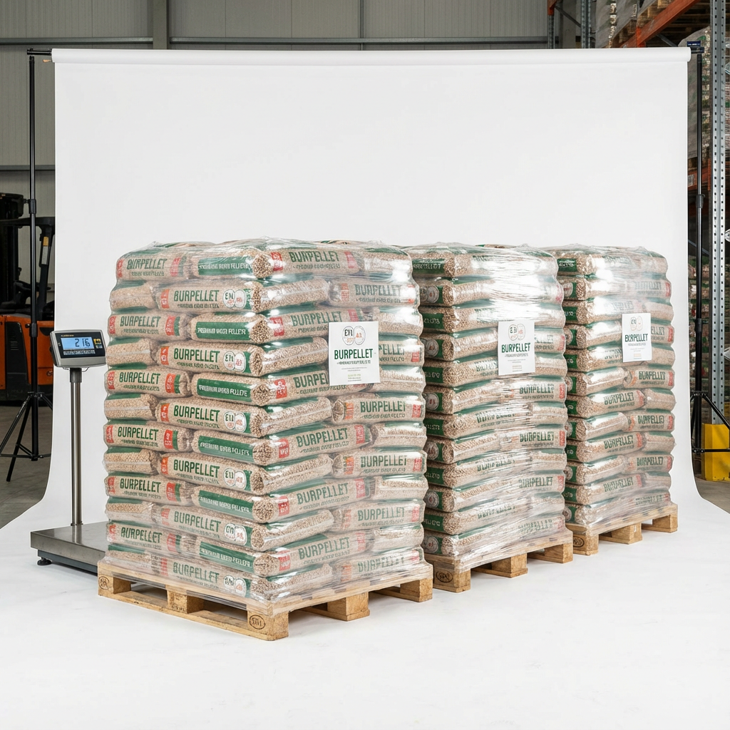 Pellets Enplus BURPELLET - 3 Palets (3240kg) ENVÍO GRATIS